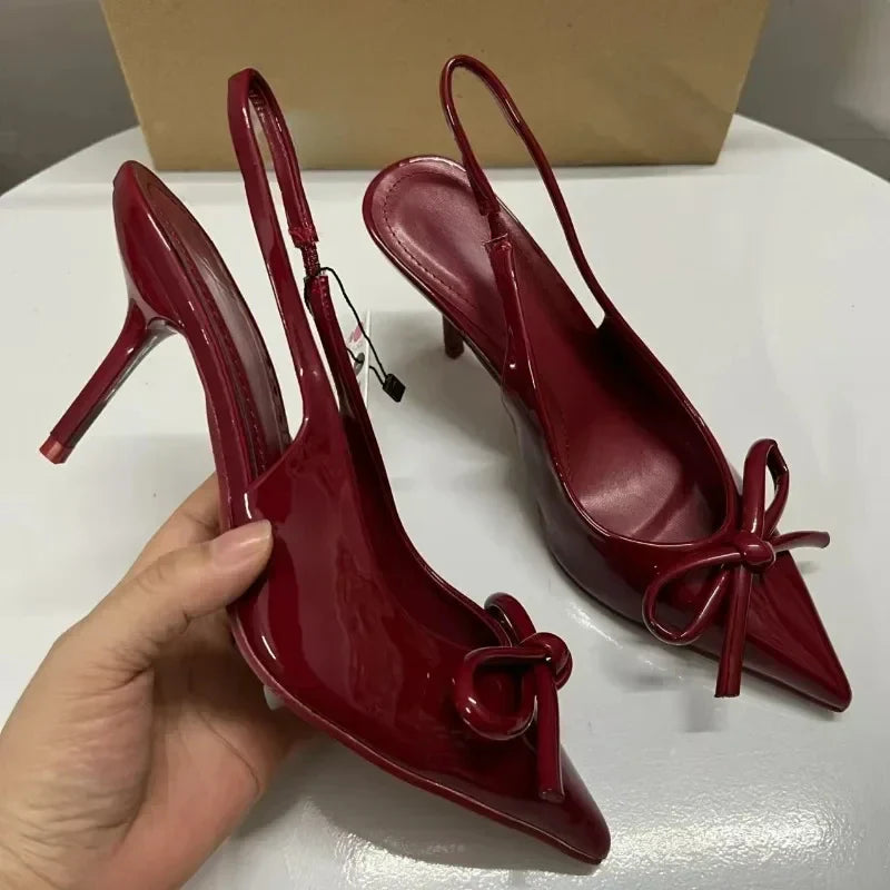 Rosy Pointed Toe Heels