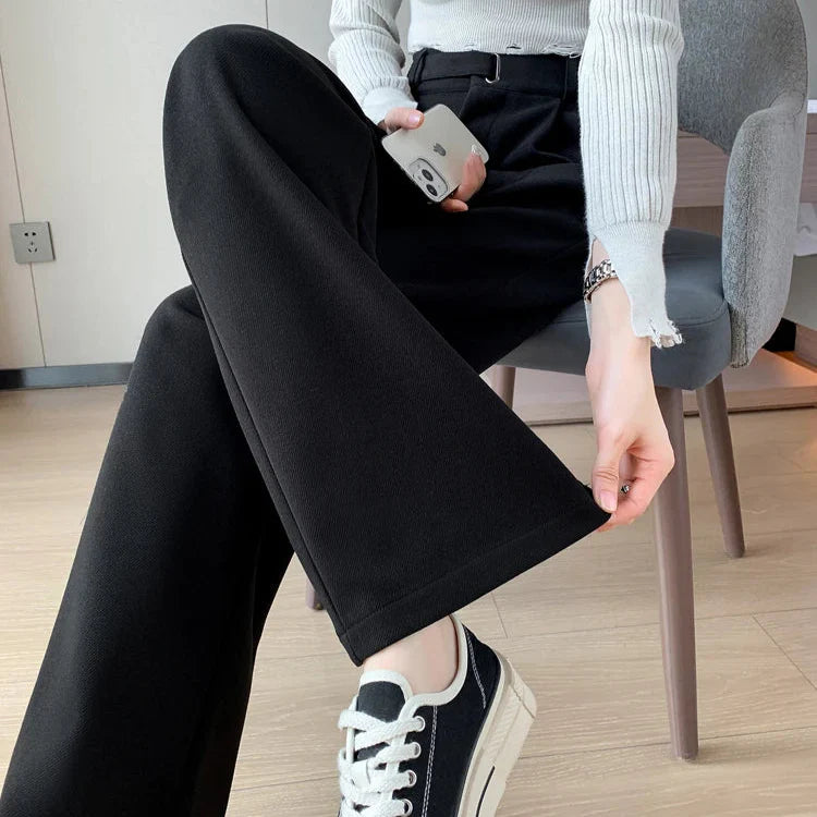 Katja Woolen Wide Leg Trousers