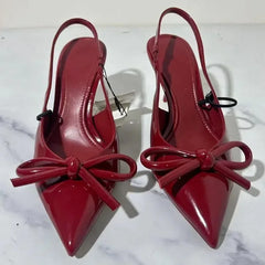 Rosy Pointed Toe Heels