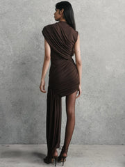 Your Needs Met Draped Mini Dress