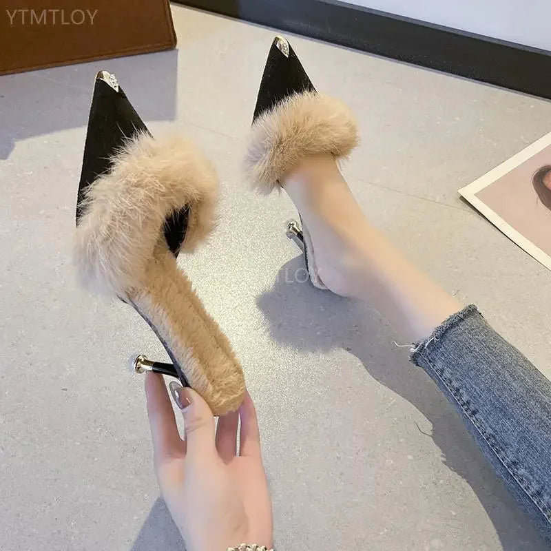 Orelia Denim pointed Toe Heels