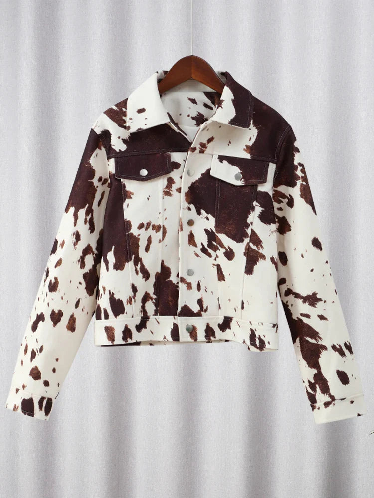 Beatrice Spotted Zipper Jacket