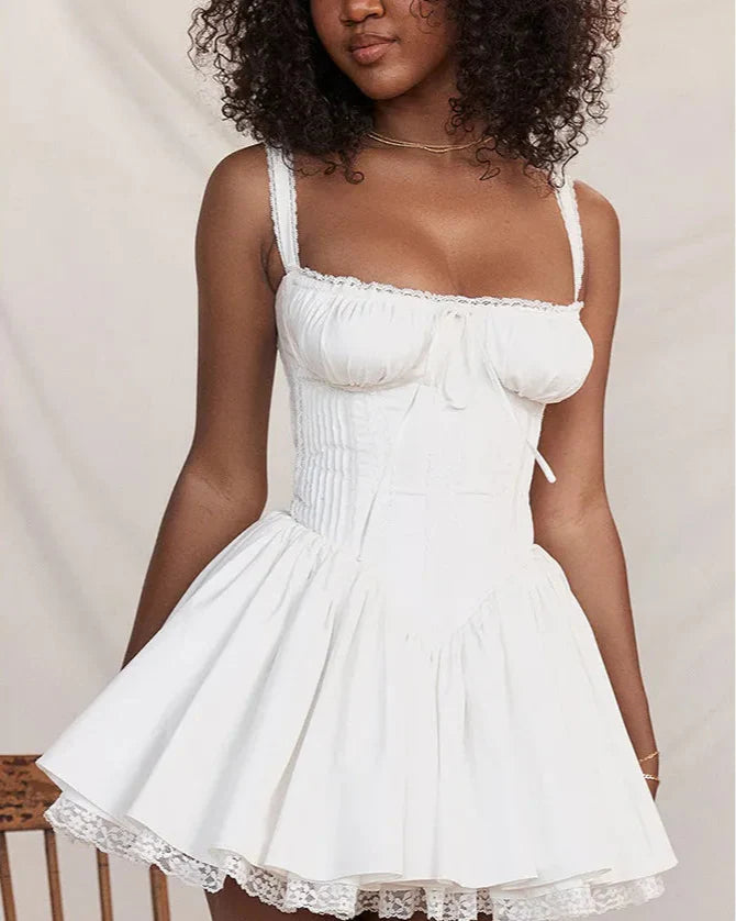 Rustic Romance Corset Mini Elegance Dress