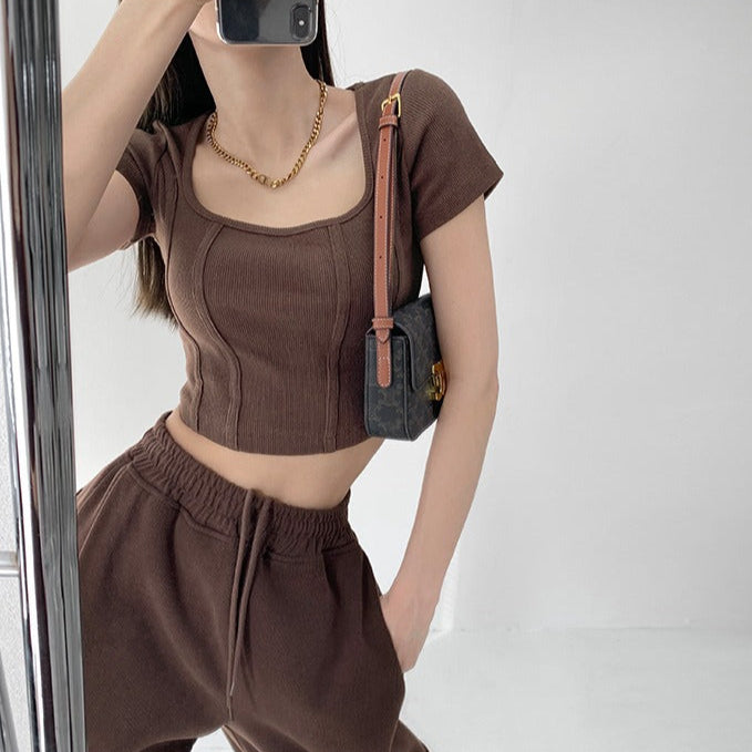 Aria Solid Crop Top