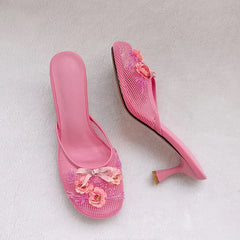 Bridget Mesh Heels