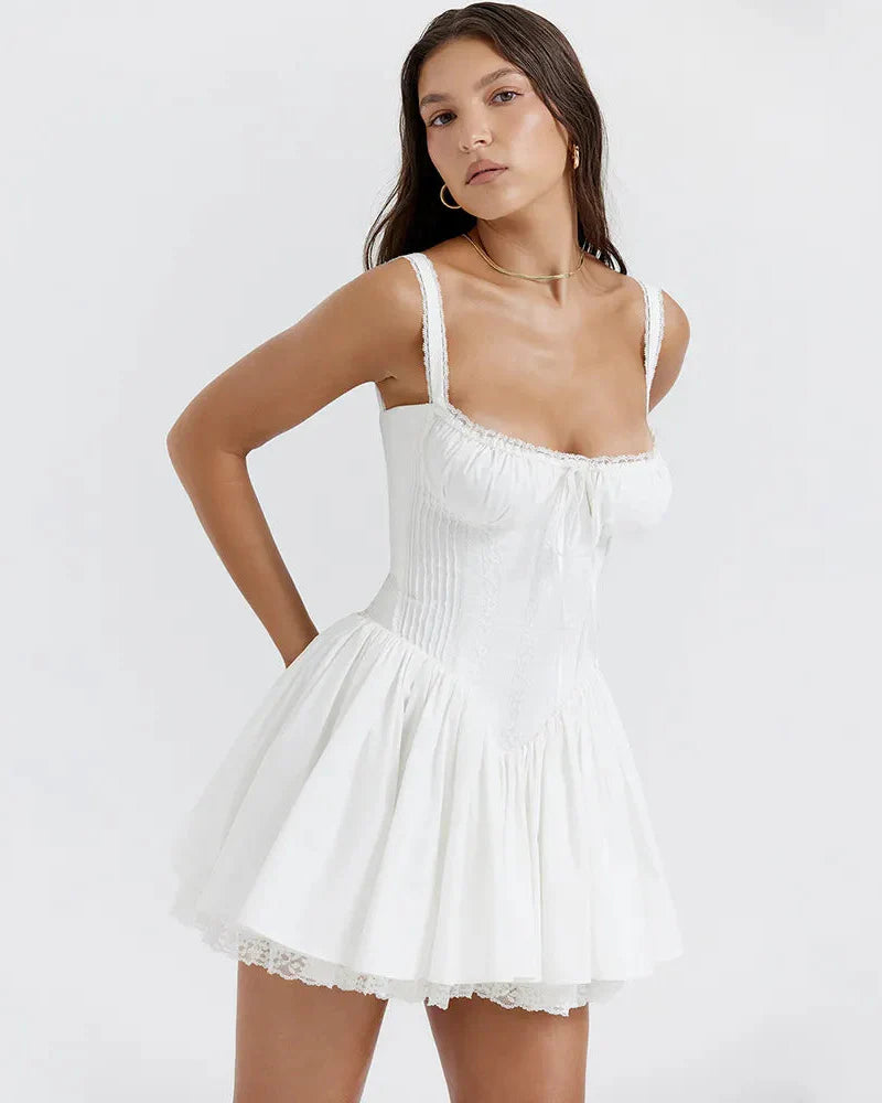 Rustic Romance Corset Mini Elegance Dress