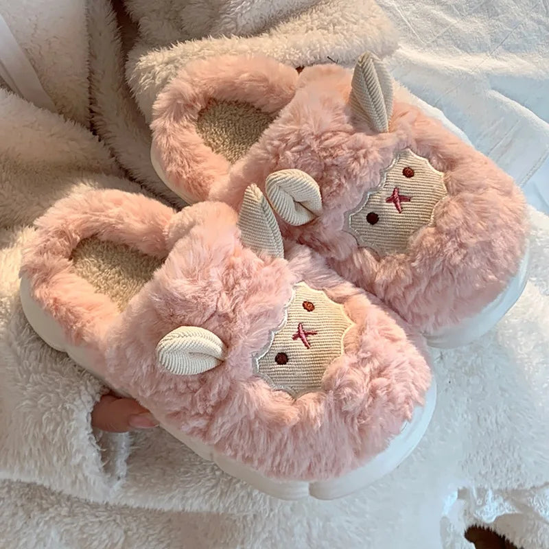 Saint Furry Plush Slippers