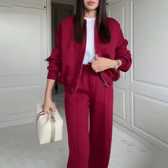 Ellis Straight leg Pants Matching-Set