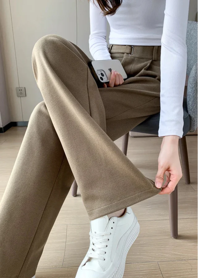 Katja Woolen Wide Leg Trousers