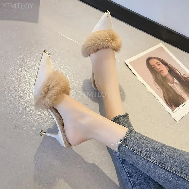 Orelia Denim pointed Toe Heels