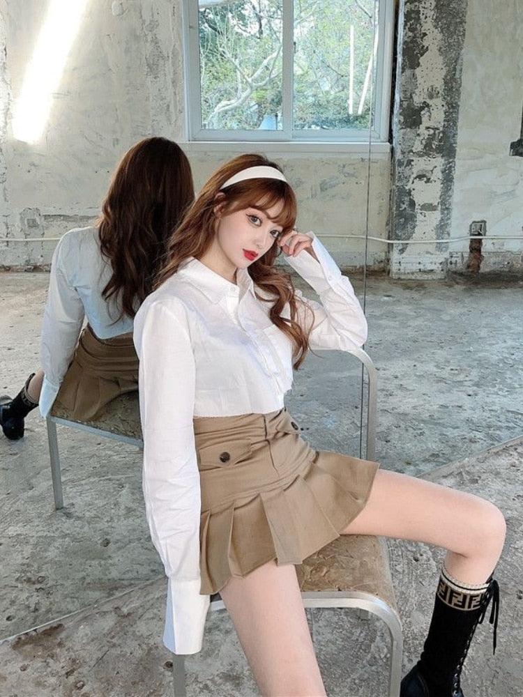 Nora Pleated Mini Skirt
