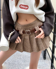 Better Behave Pleated Mini Skirt