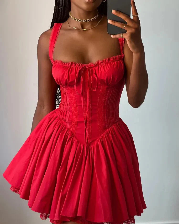 Rustic Romance Corset Mini Elegance Dress