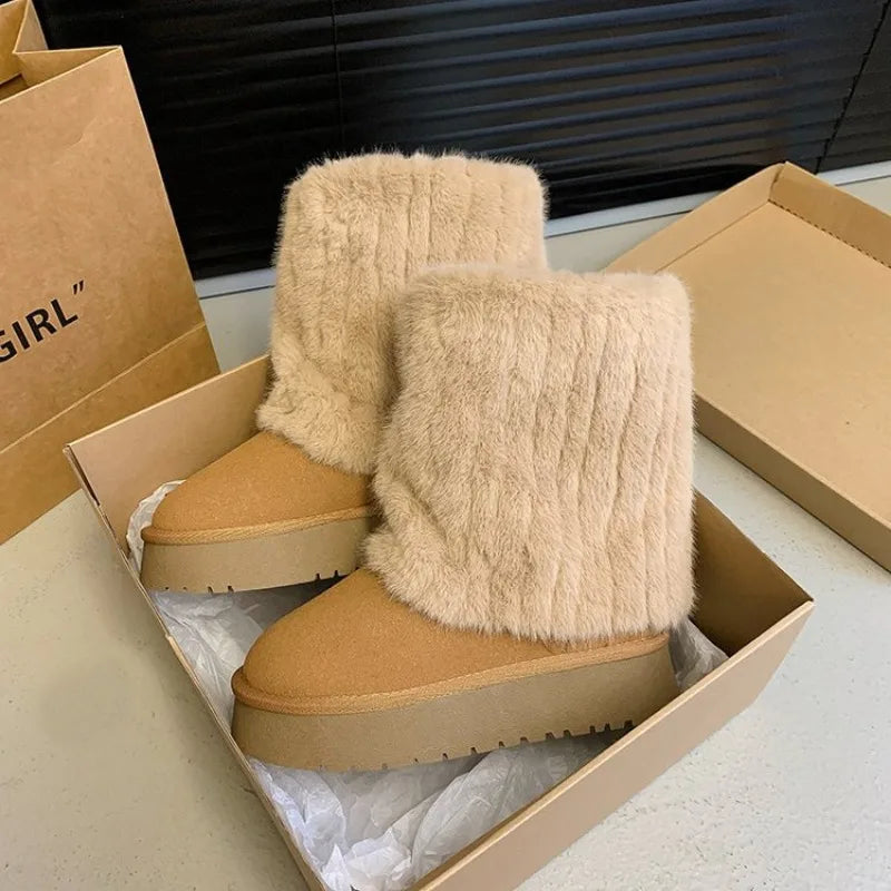 Valerie Warm Furry Boots