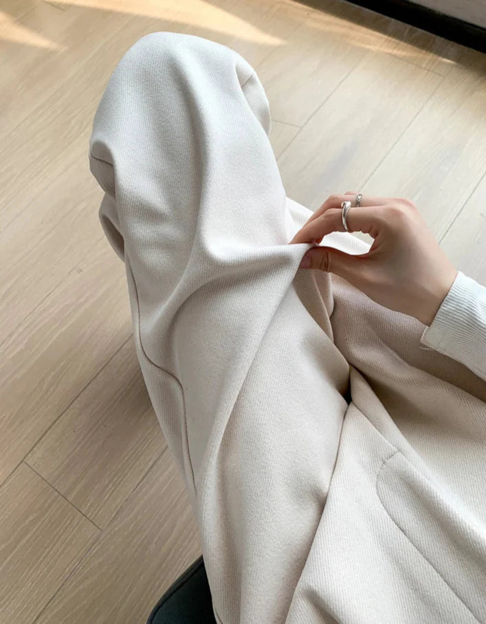 Katja Woolen Wide Leg Trousers
