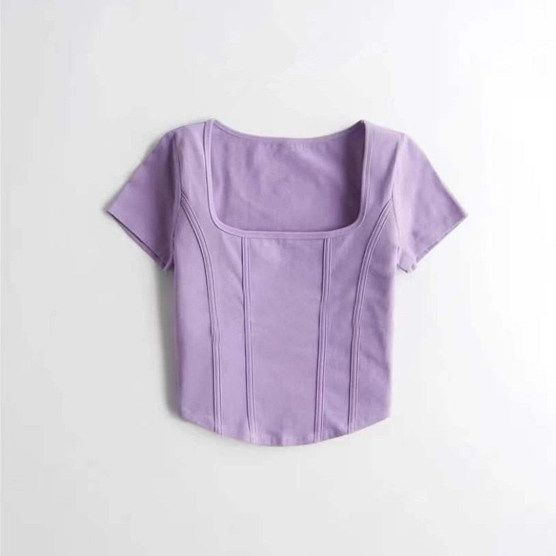 Aria Solid Crop Top