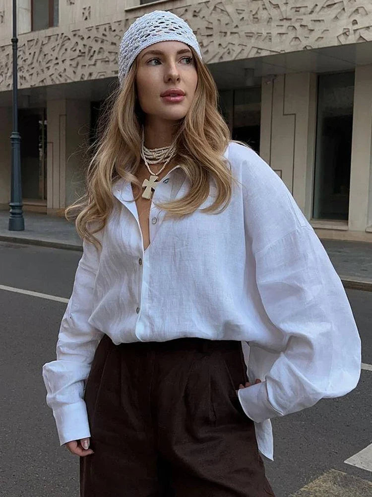 No Time To Chat Linen Shirt