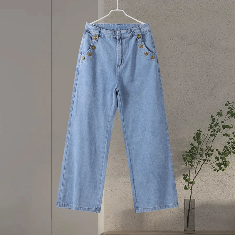 Adryana Denim Waistcoat Set