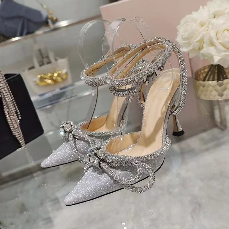 Flirtationship Glitter Rhinestone Heels