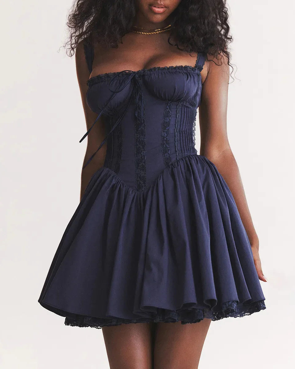 Rustic Romance Corset Mini Elegance Dress