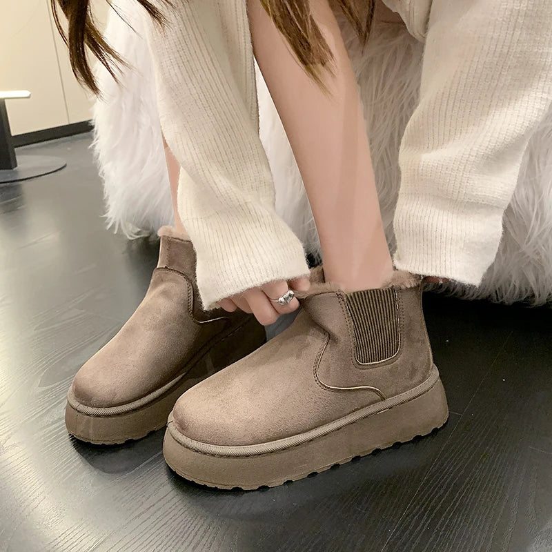 Elvera Plush Snow Boots