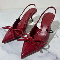 Rosy Pointed Toe Heels