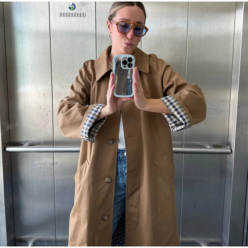 Brinley Long Trench Coat