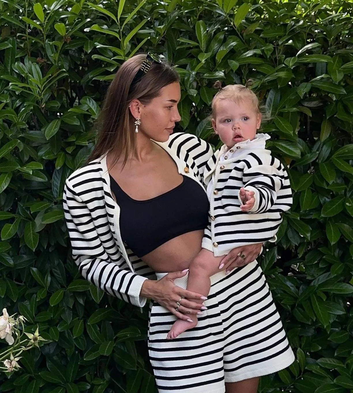 She's A Beast Striped Shorts Set