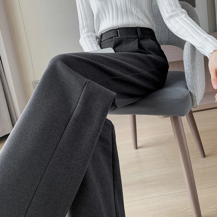 Katja Woolen Wide Leg Trousers
