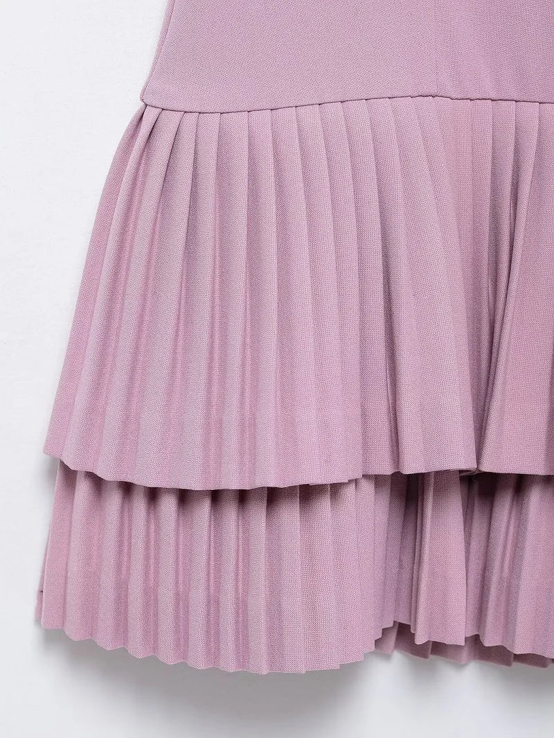 Gwen Pleated Mini Dress