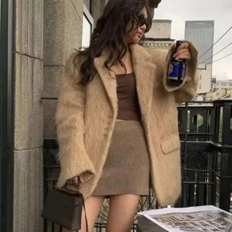 Lissette Turn Down Collar Coat