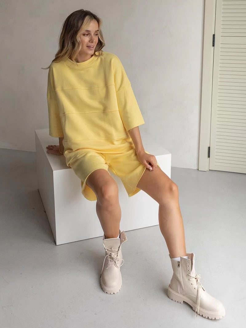 Remy Patchwork Shorts Set