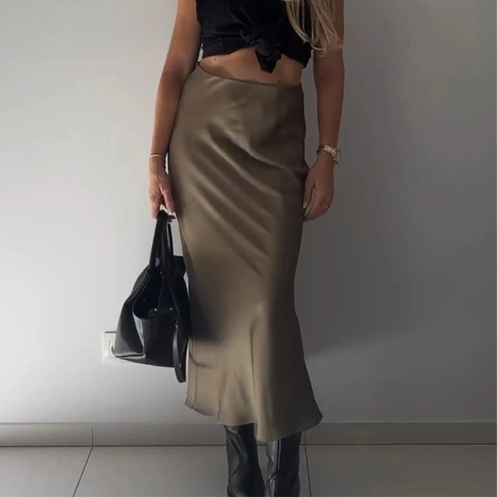 Caden Satin Allure Mermaid Skirt
