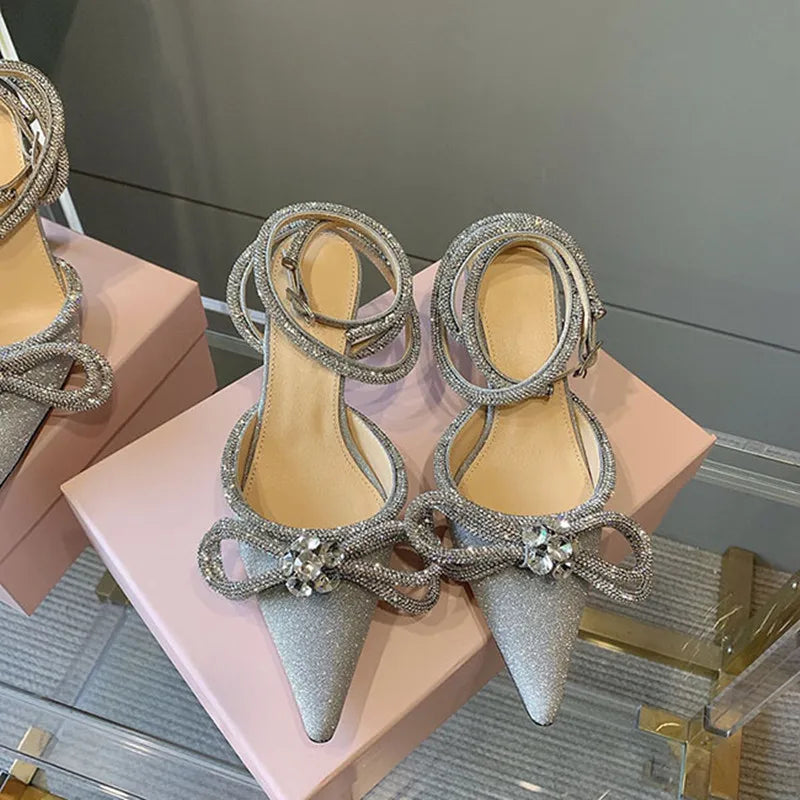 Flirtationship Glitter Rhinestone Heels