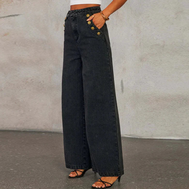 Adryana Denim Waistcoat Set