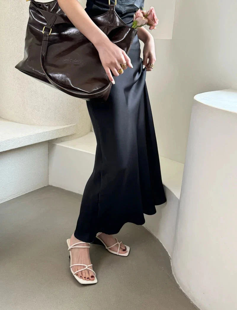 Dove Open Toe Thick Heels