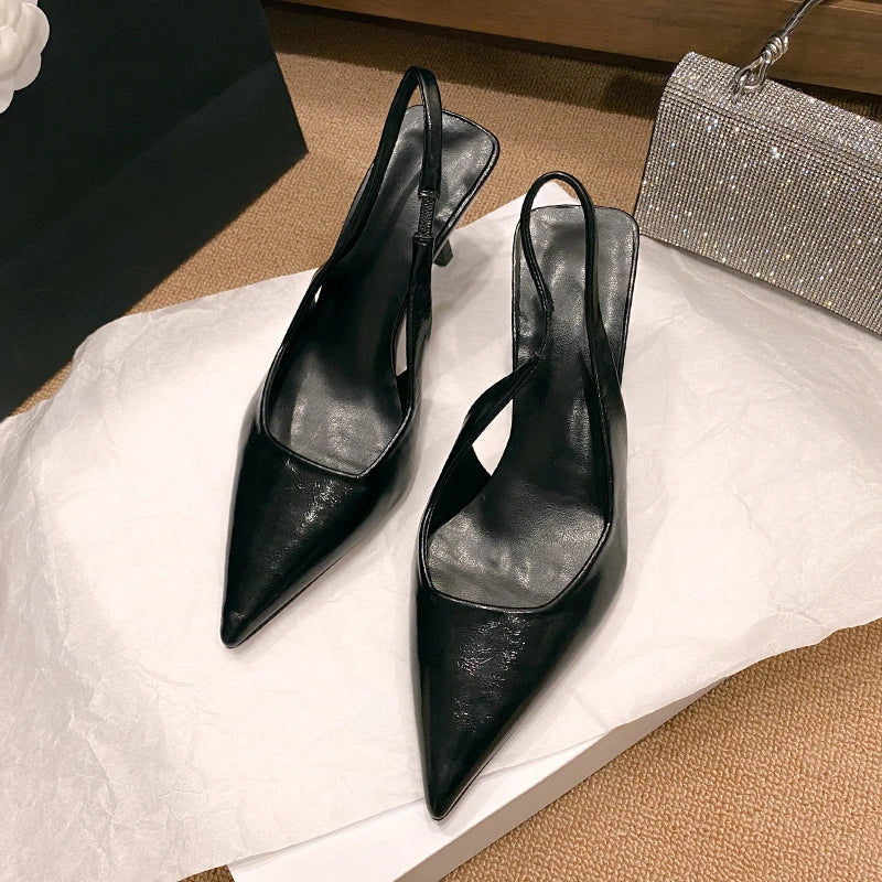 Luxe Mirror Slingback Heel Pumps