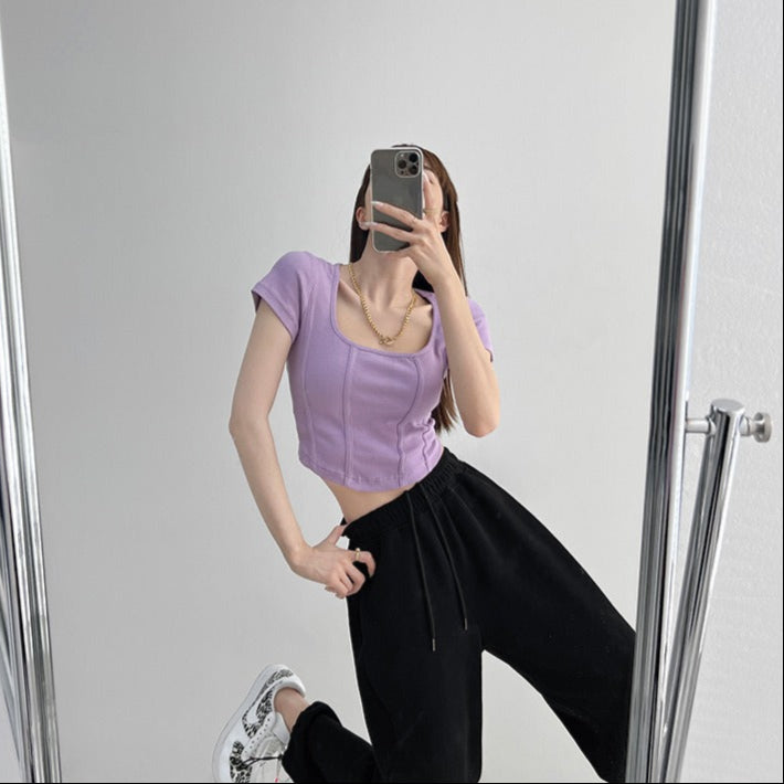 Aria Solid Crop Top