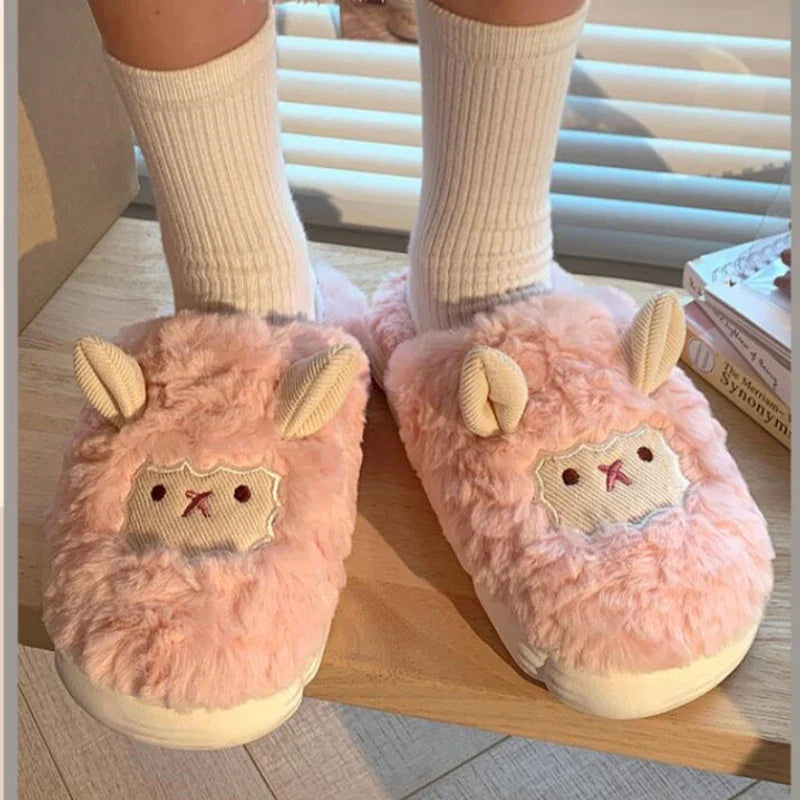 Saint Furry Plush Slippers