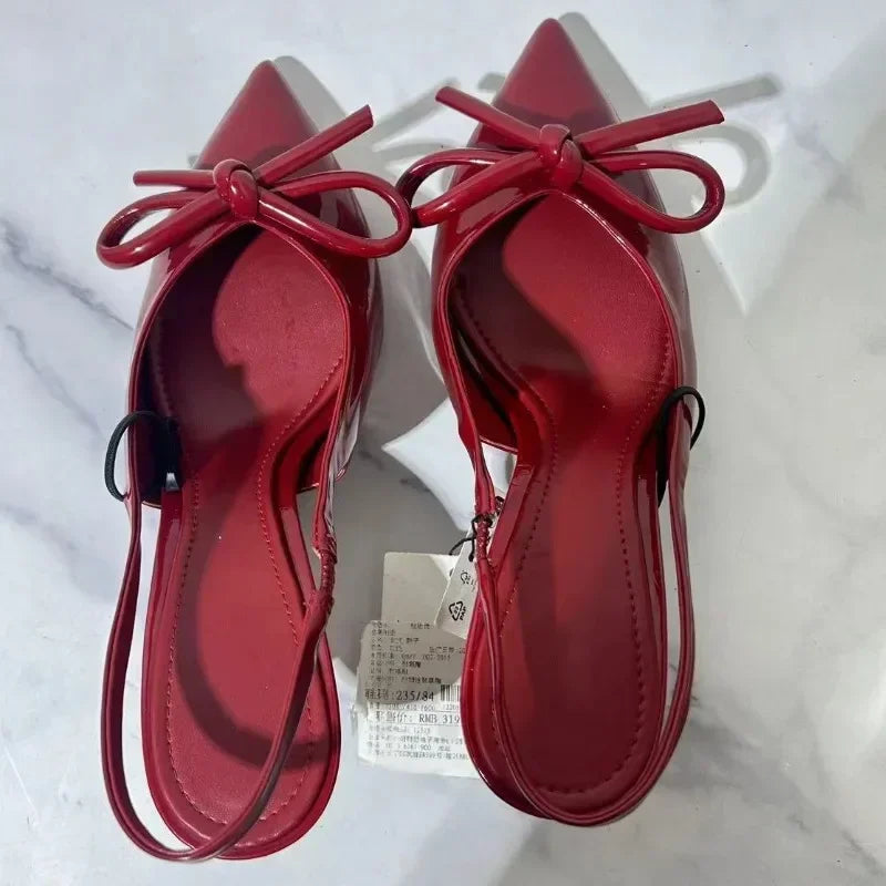 Rosy Pointed Toe Heels