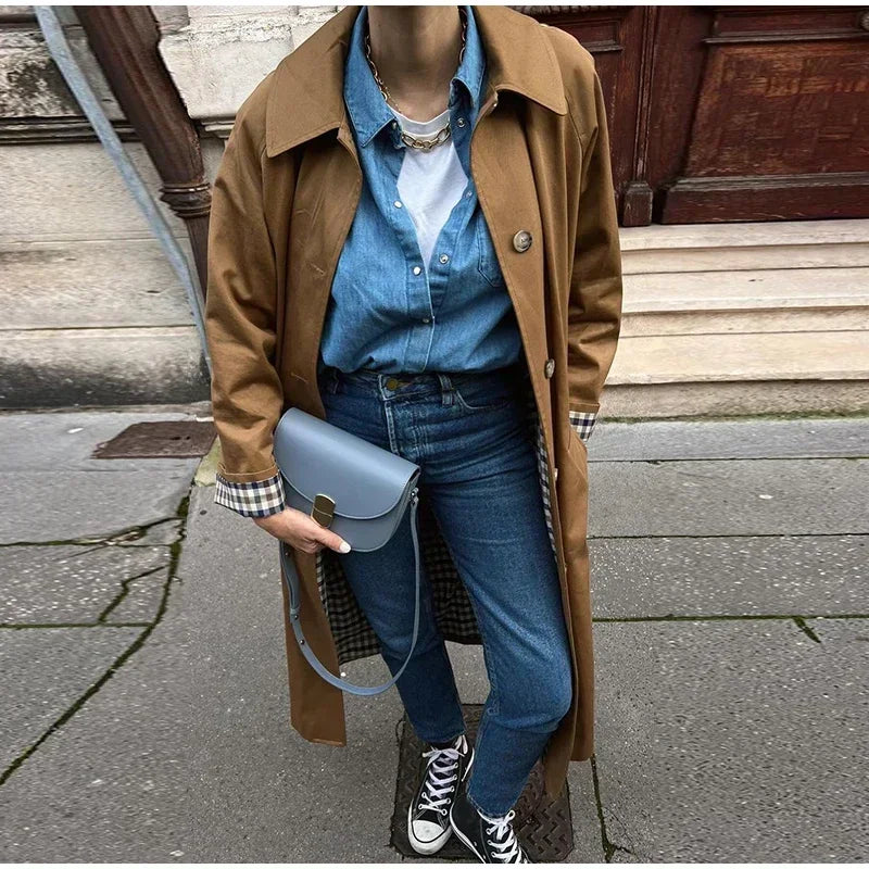 Brinley Long Trench Coat