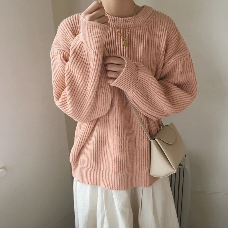 Cashmere Crowned Cloak Knitted Pullover