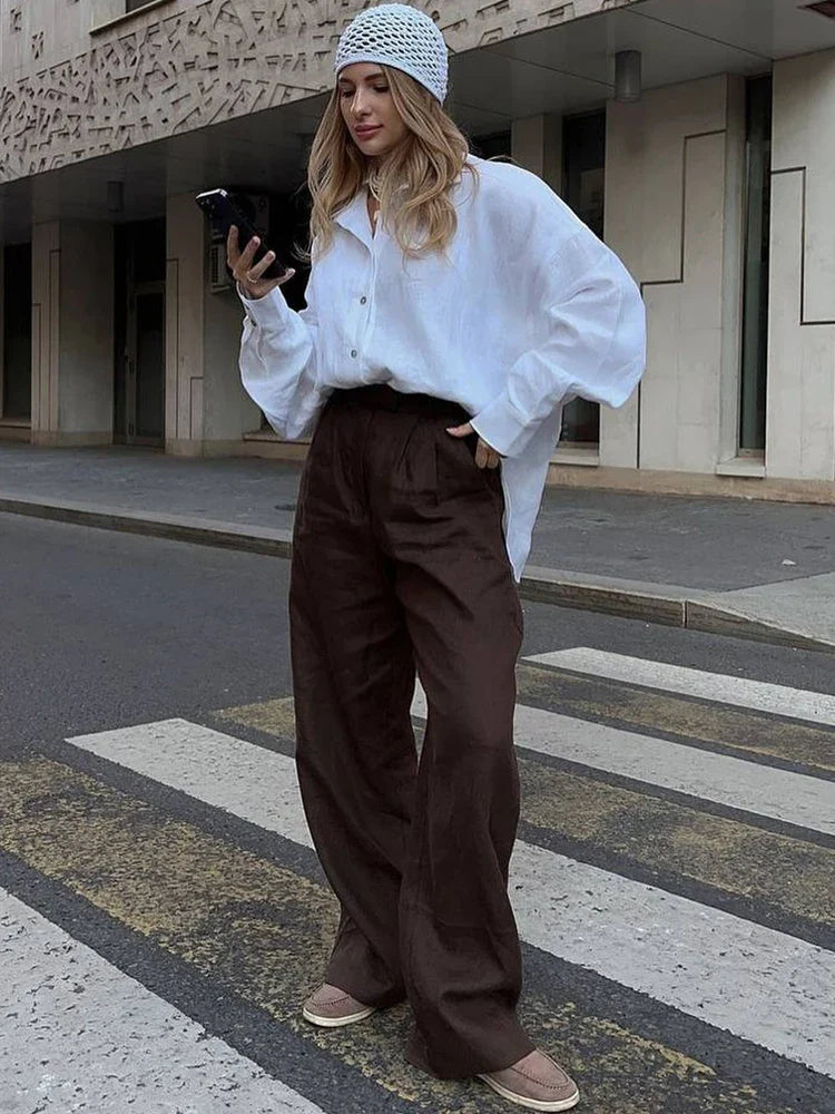 No Time To Chat Linen Shirt