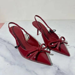 Rosy Pointed Toe Heels