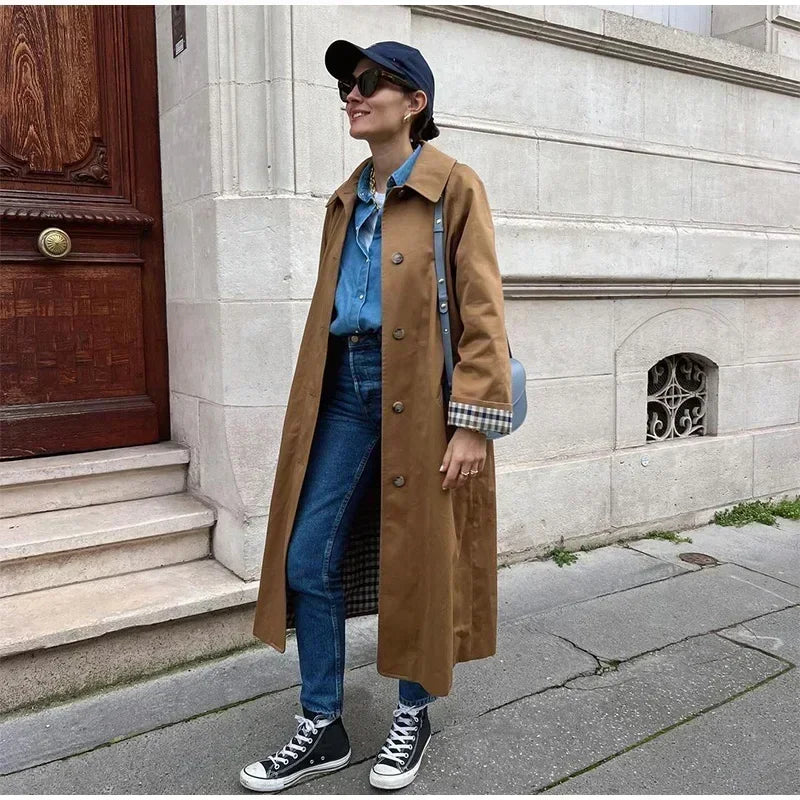 Brinley Long Trench Coat