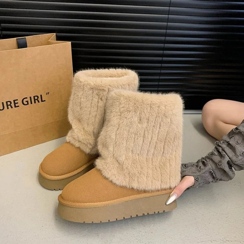 Valerie Warm Furry Boots