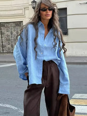 Elegant Cotton Linen Blouse