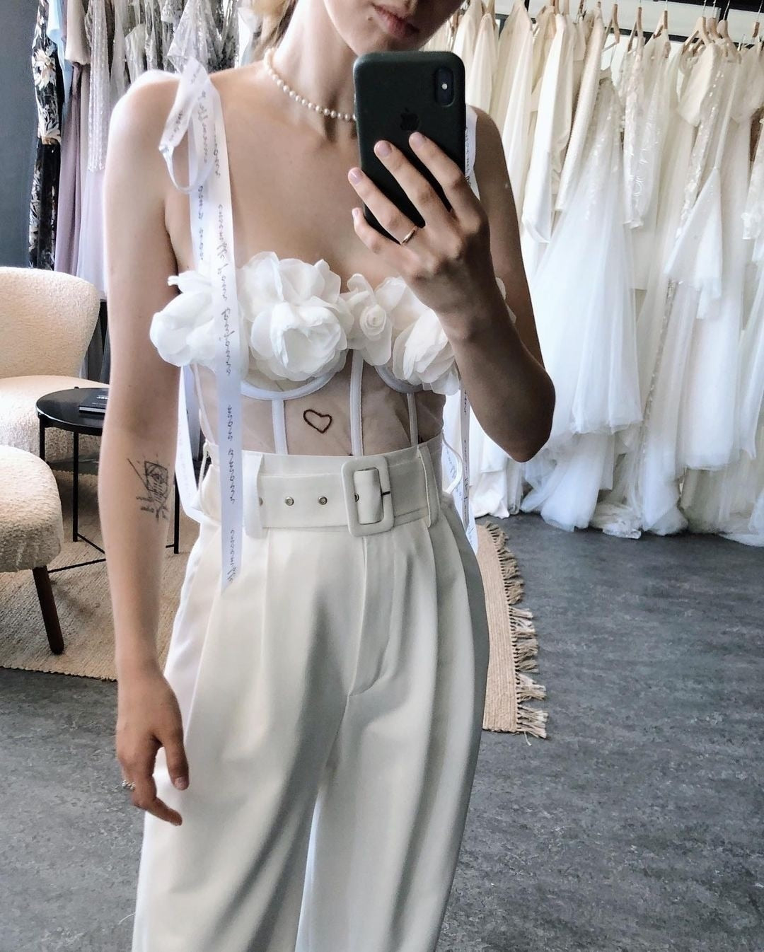 J'aime Floral Corset Top