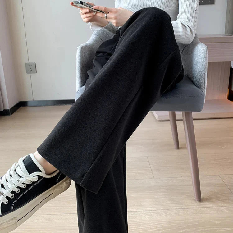 Katja Woolen Wide Leg Trousers