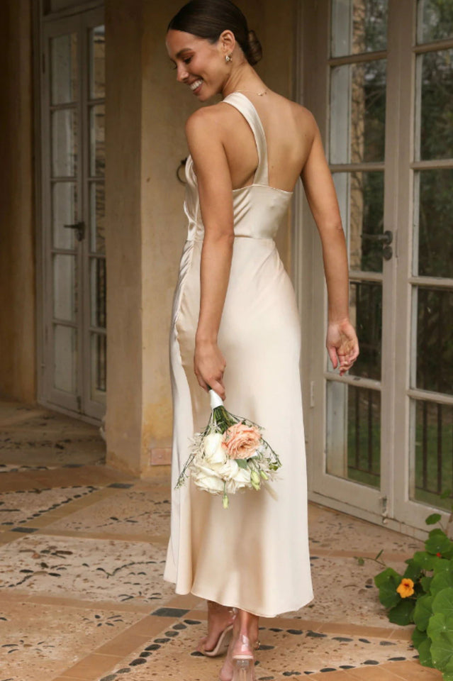Elegant Silk Gown Long Dress